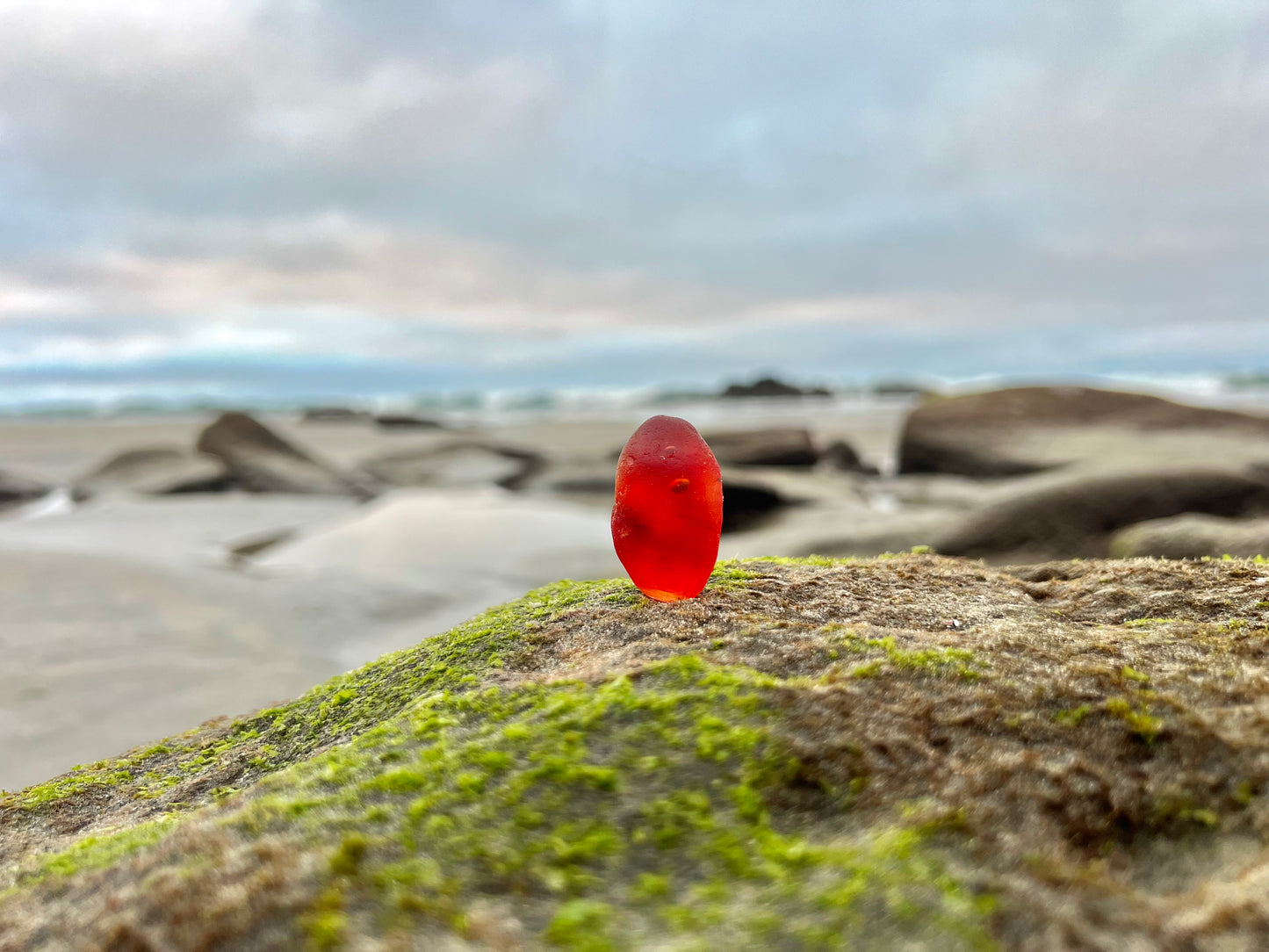 Bright Red Mini Boulder