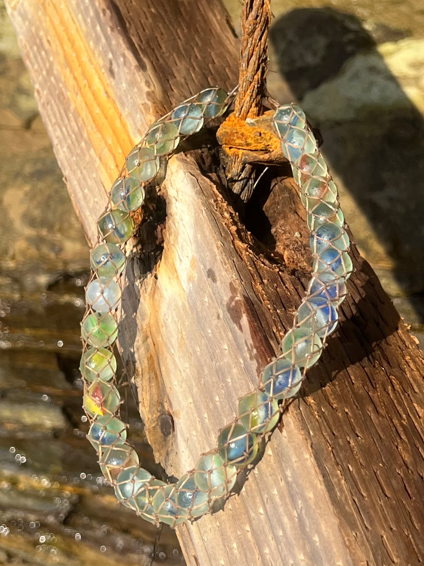 “Tsunami” Sea Marble Necklace