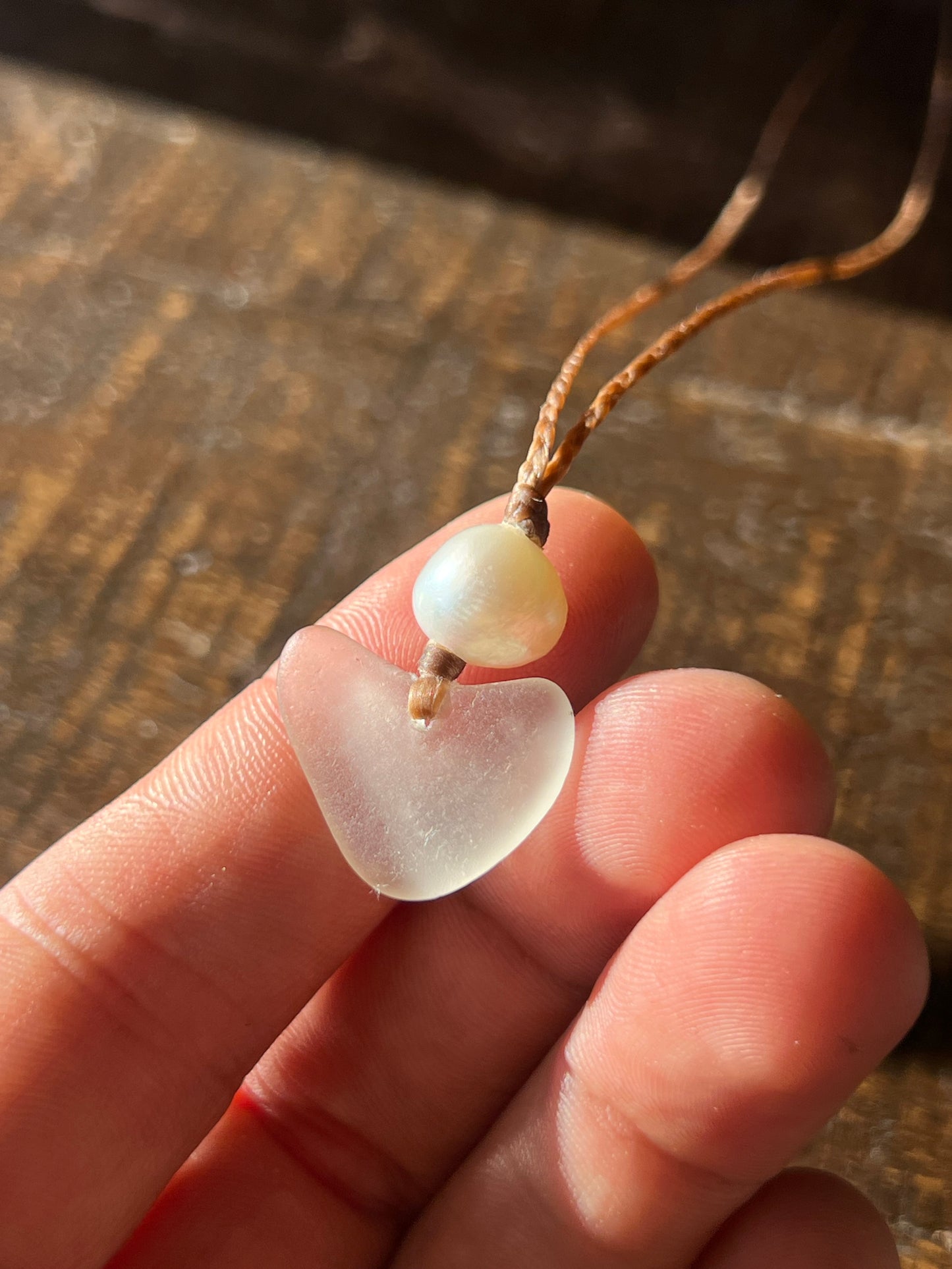 Sea Glass Heart Necklace