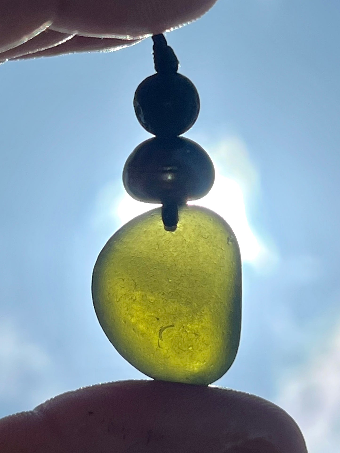 Black Sea Glass Necklace