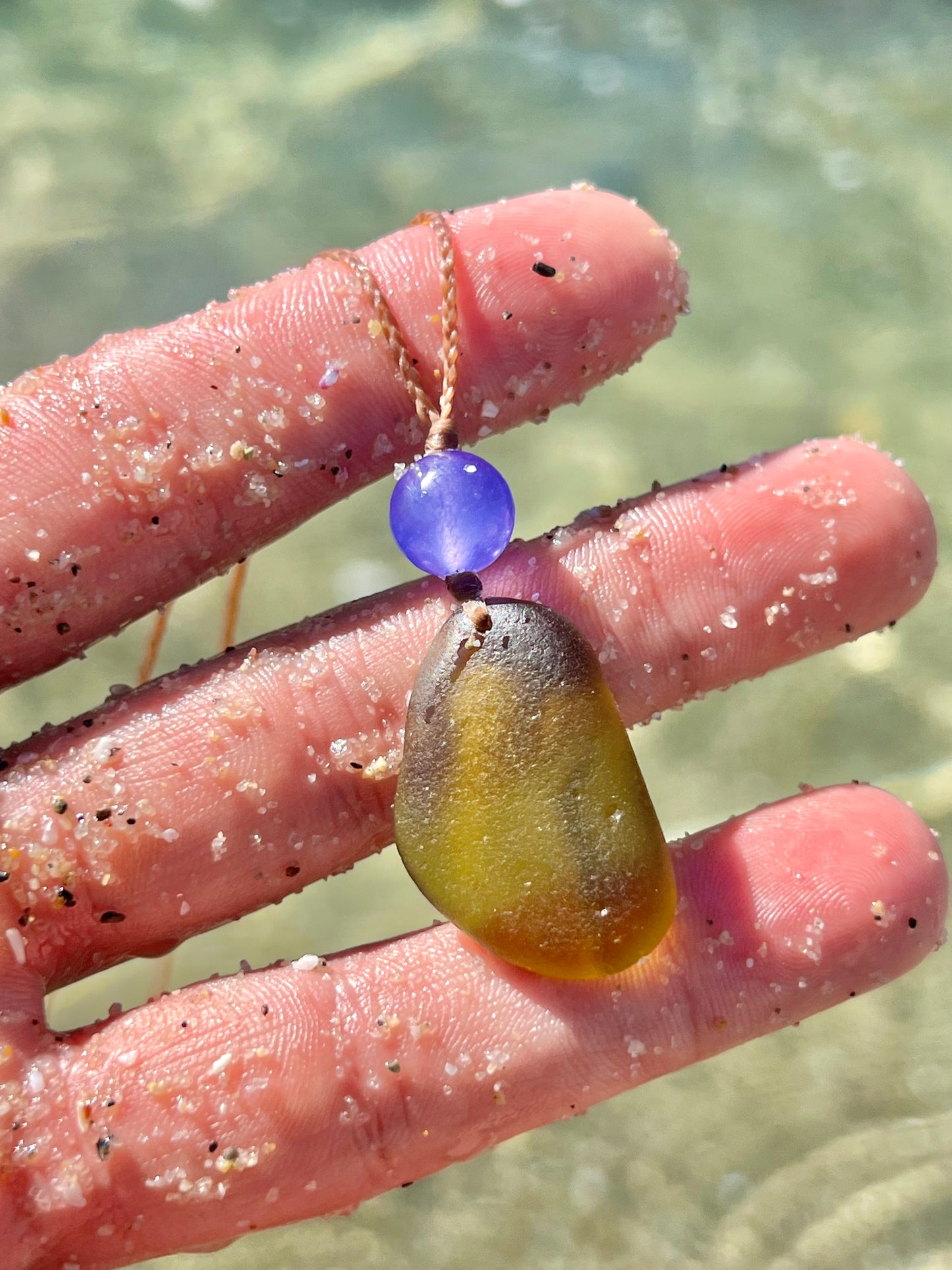 Ocean SLIME-Sea Glass Necklace