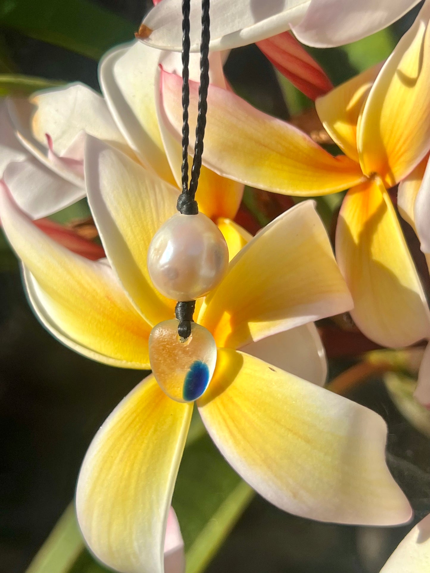 Seaham Blue Multi Sea Glass Necklace