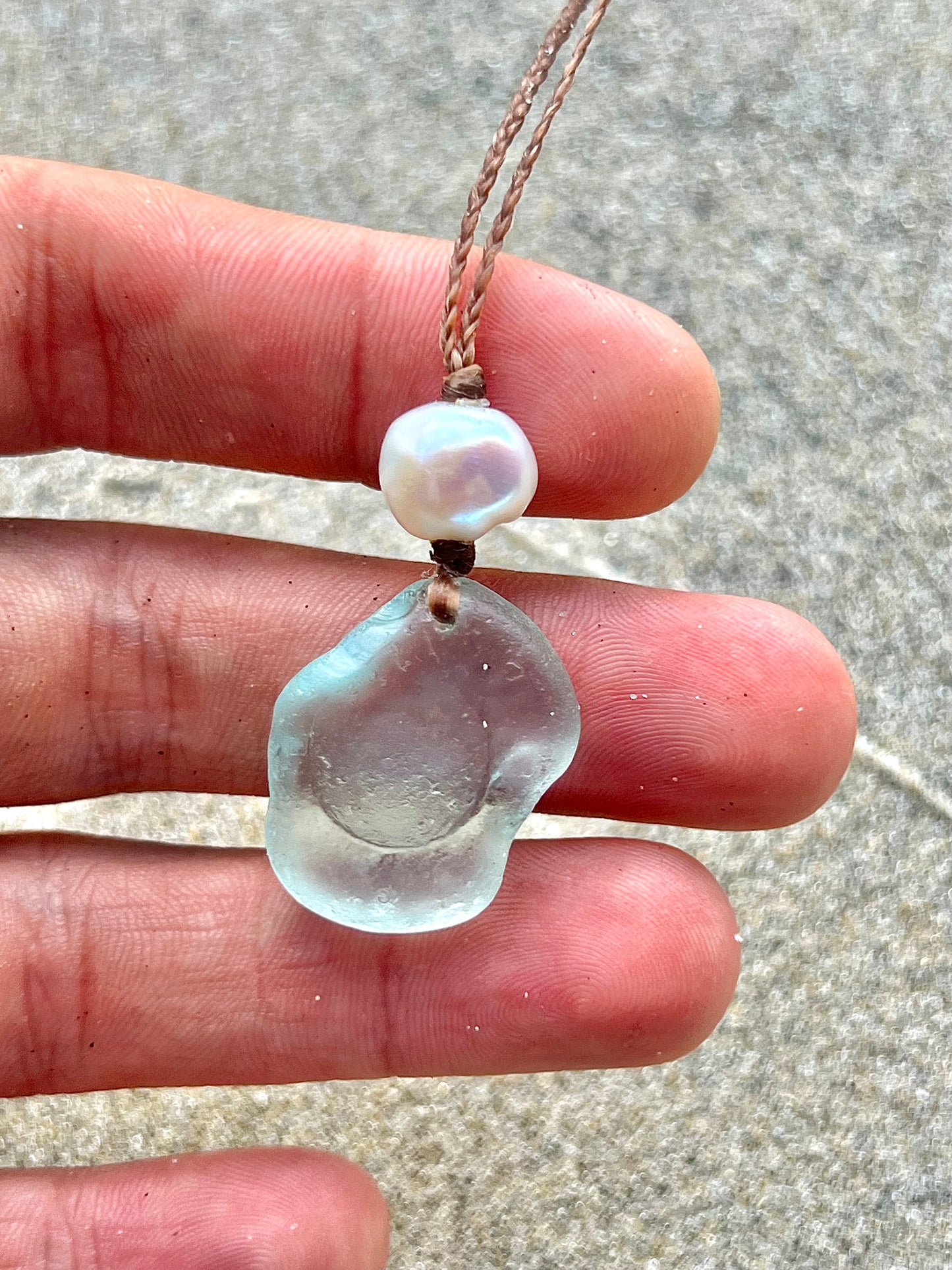 Stopper Top Sea Glass Necklace