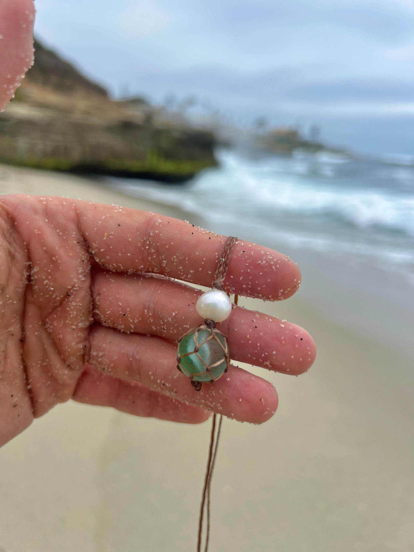 OceanFloat- Sea Marble Necklace