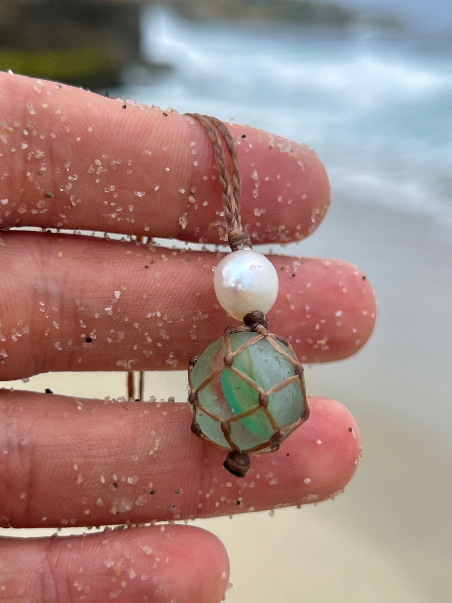 OceanFloat- Sea Marble Necklace