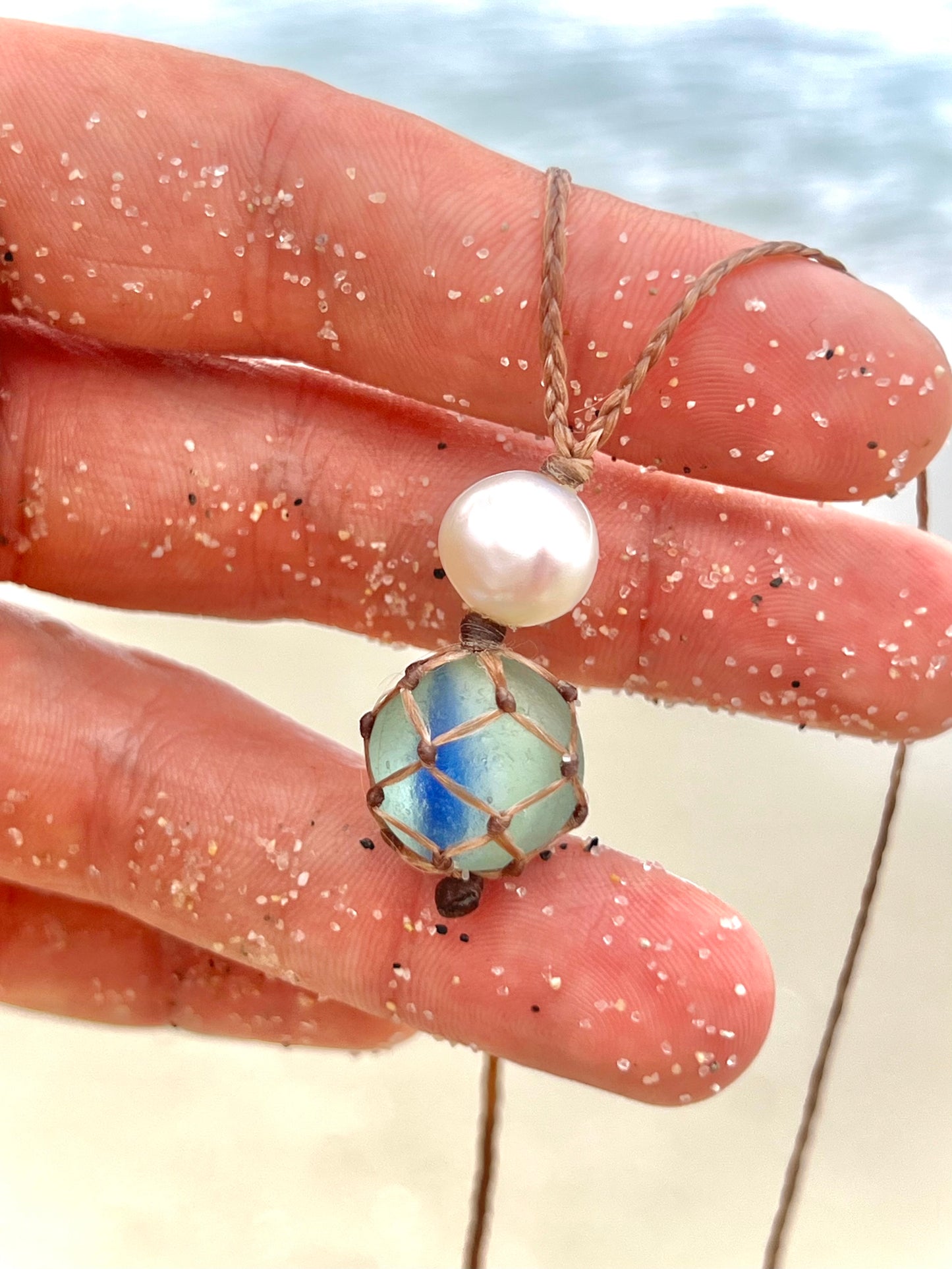 OceanFloat- Sea Marble Necklace