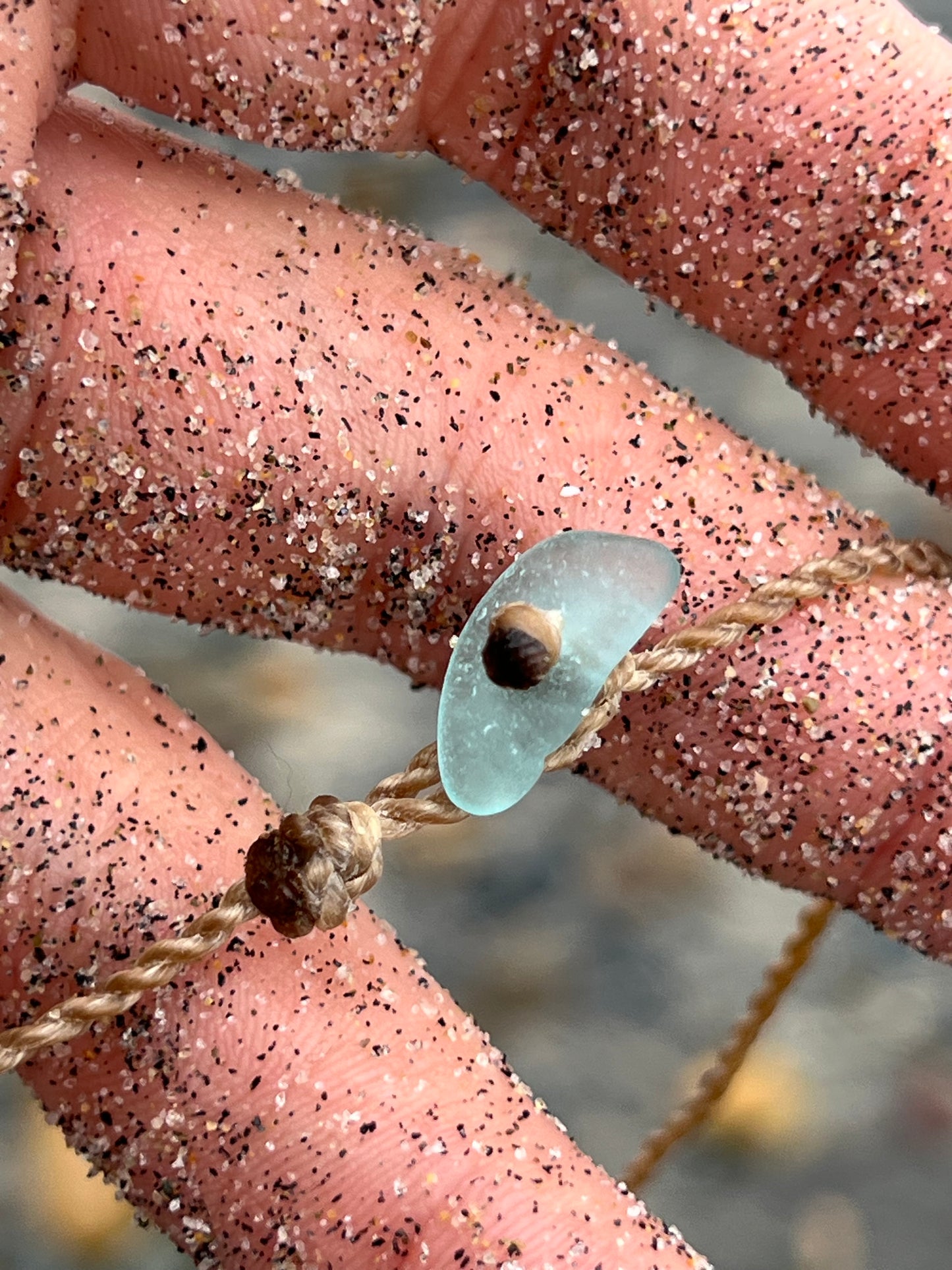 “Making Waves” Seafoam Sea Glass Necklace