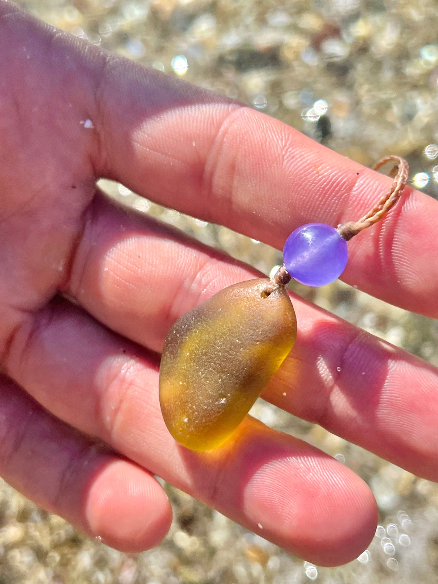 Ocean SLIME-Sea Glass Necklace