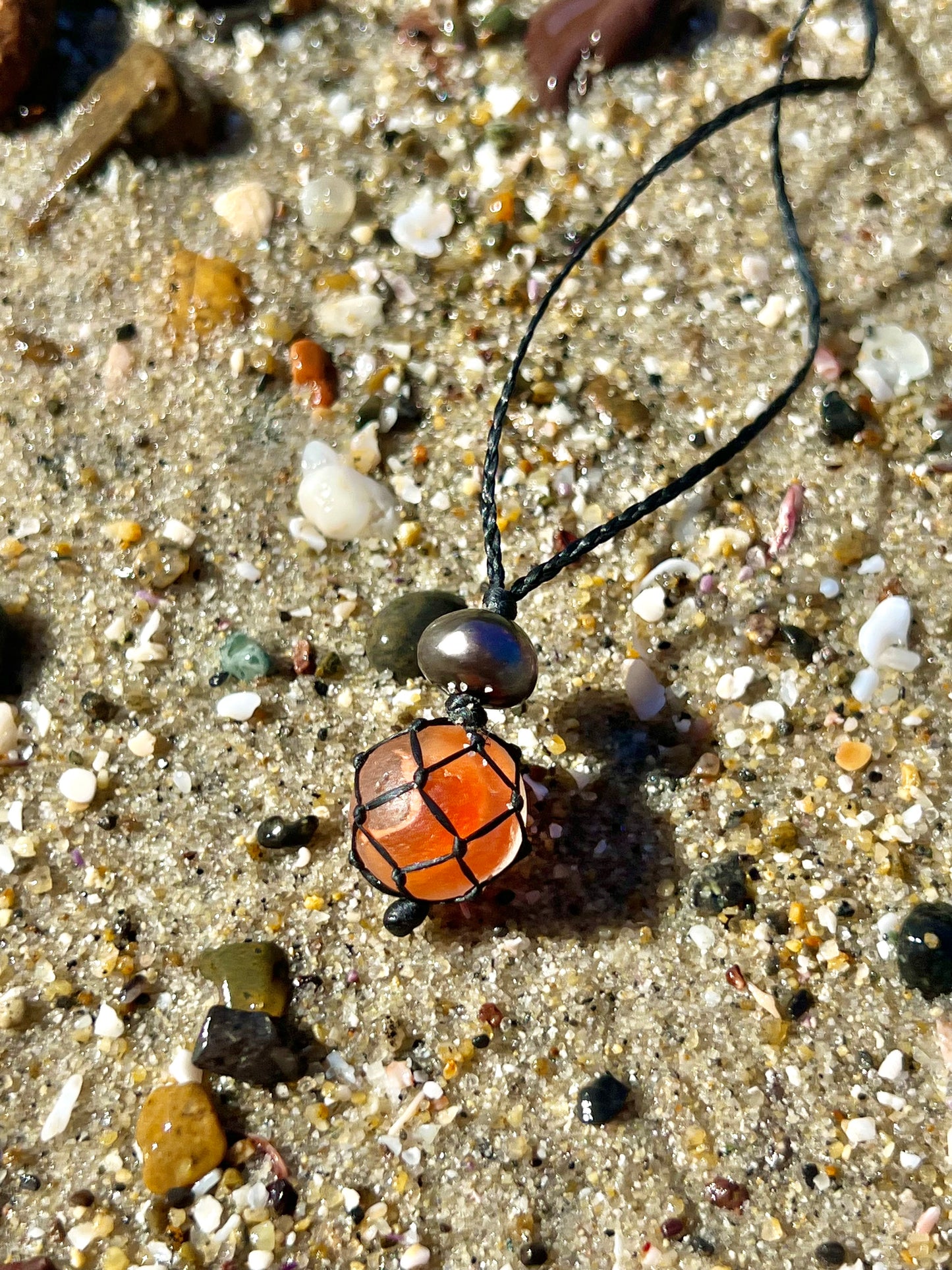 Halloween OceanFloat Sea Glass Necklace