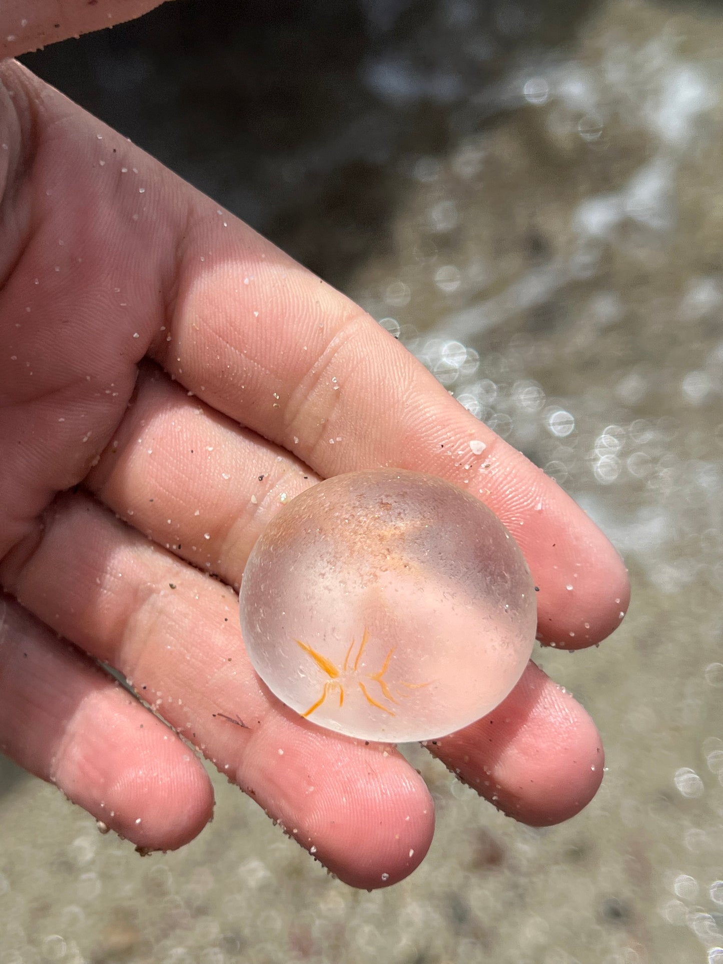 Murano Sea Glass- Orange