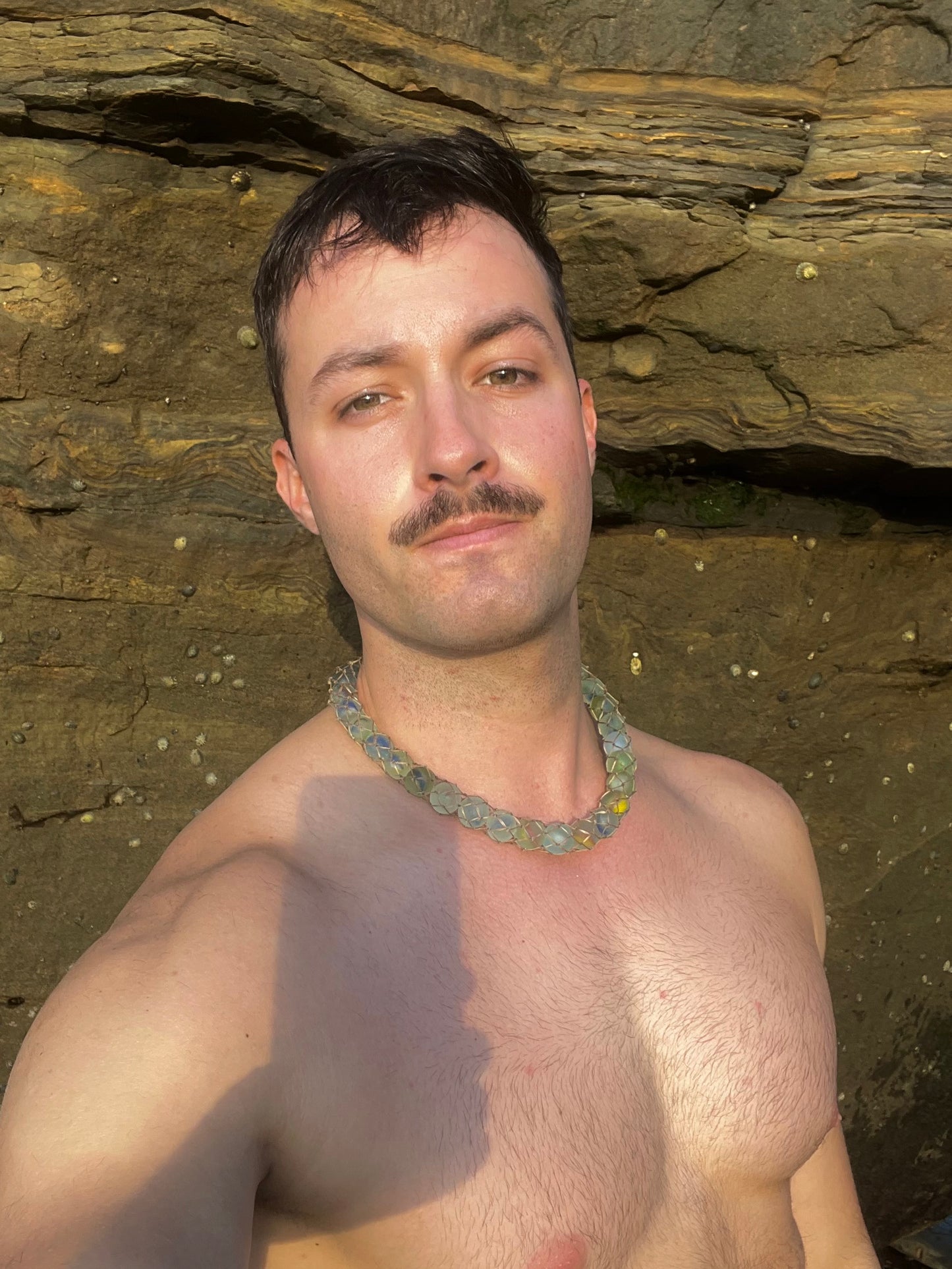 “Tsunami” Sea Marble Necklace