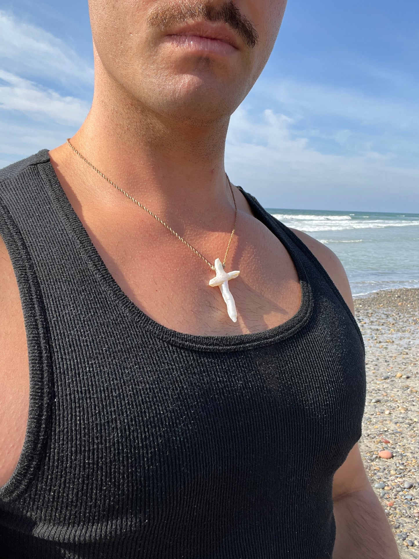 Pearl Cross Necklace