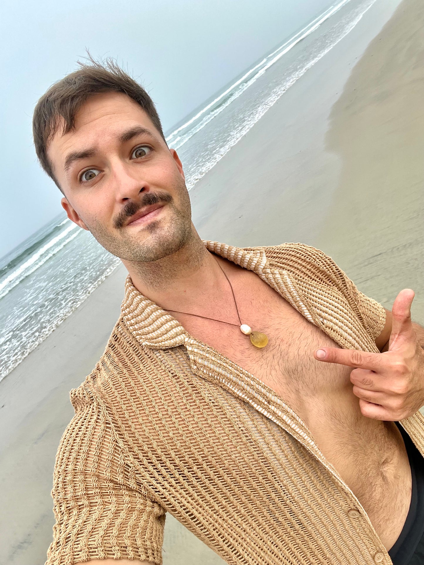 Lemon Yellow Sea Glass Necklace