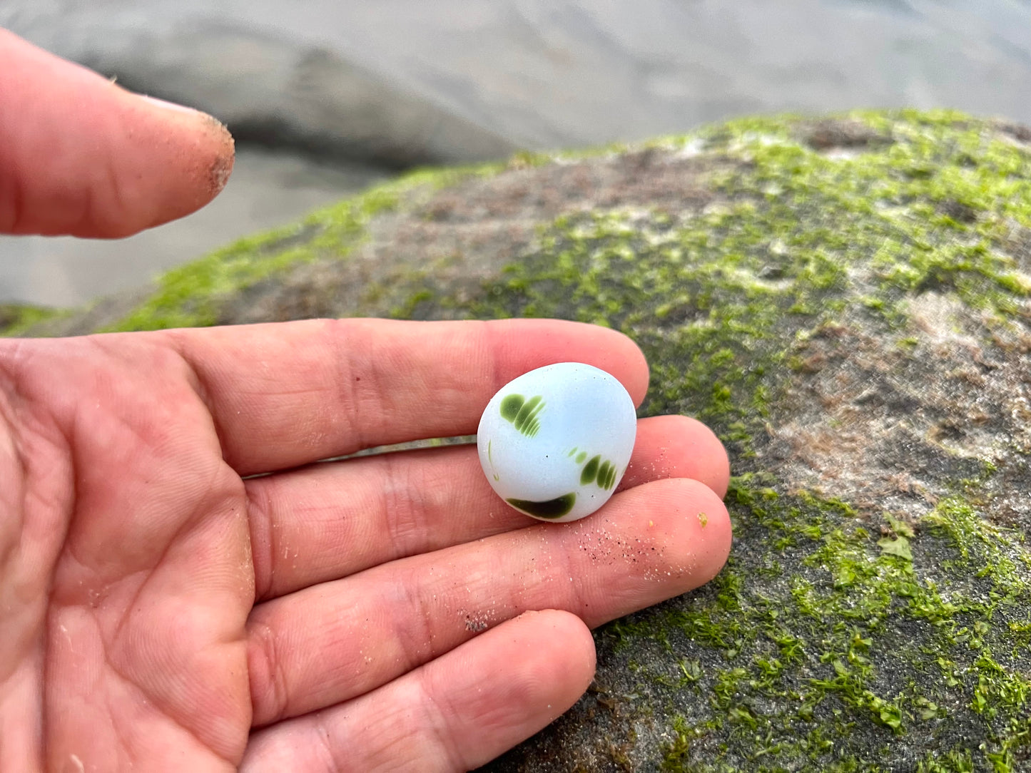 Classic Green & White Davenport