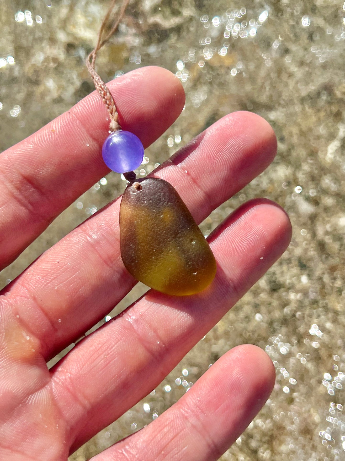 Ocean SLIME-Sea Glass Necklace