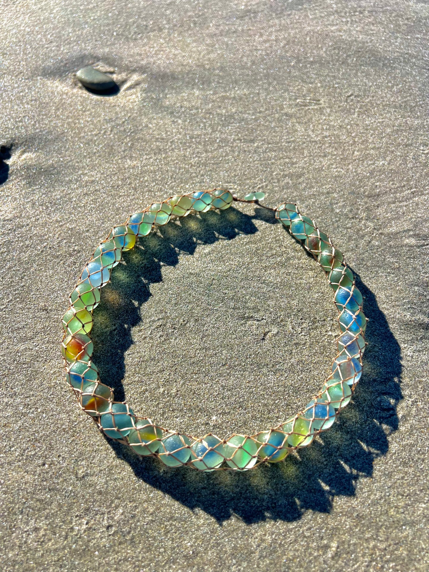 “Tsunami” Sea Marble Necklace