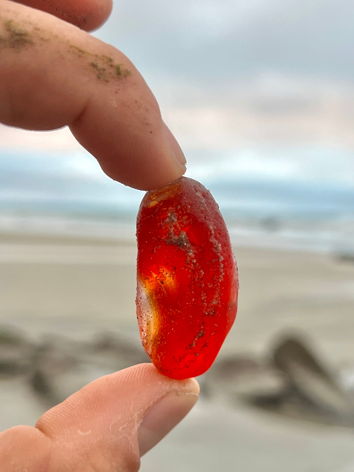 Bright Red Mini Boulder
