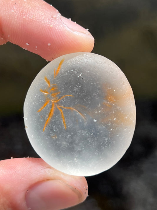 Murano Sea Glass- Orange