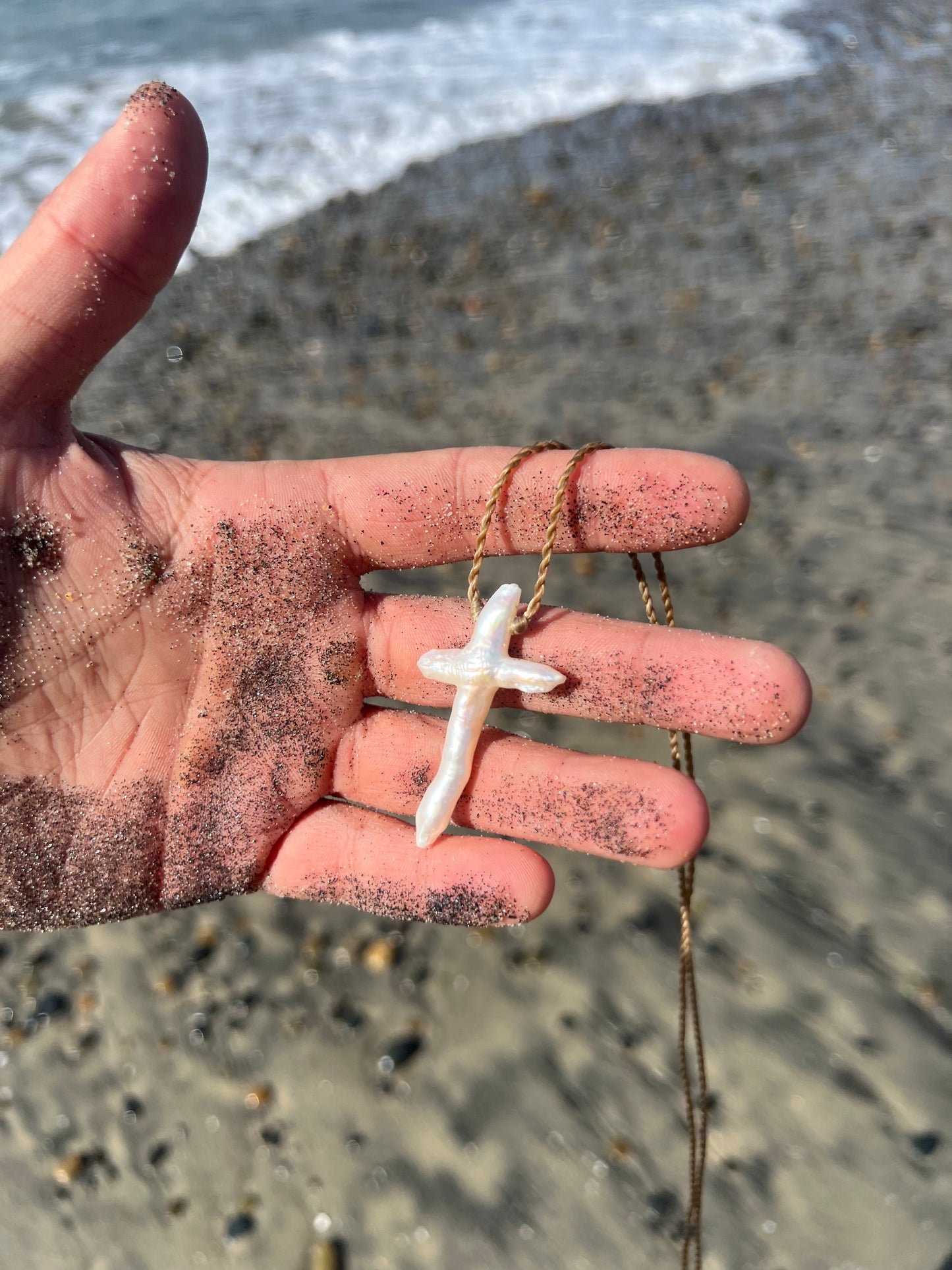 Pearl Cross Necklace