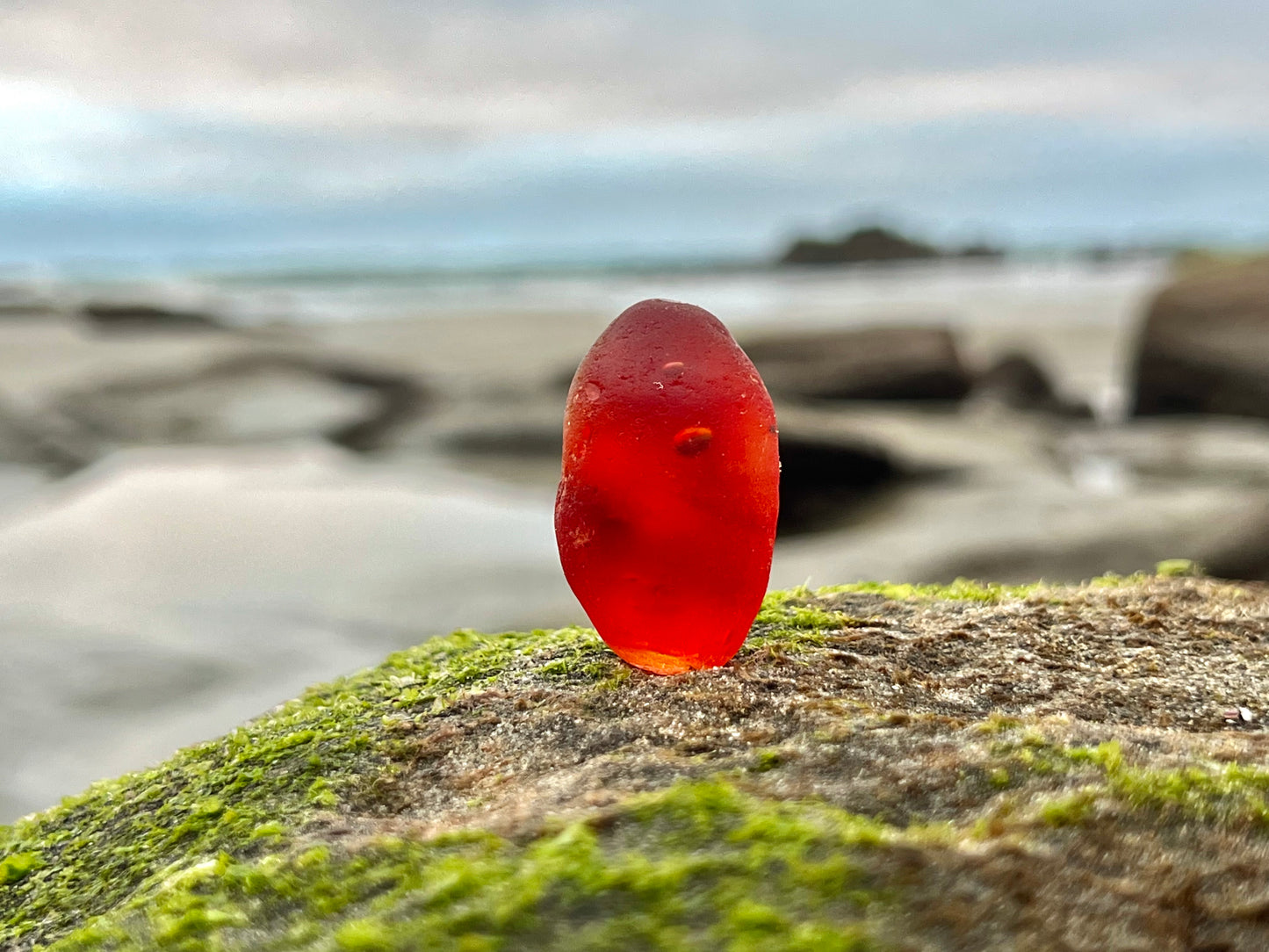 Bright Red Mini Boulder