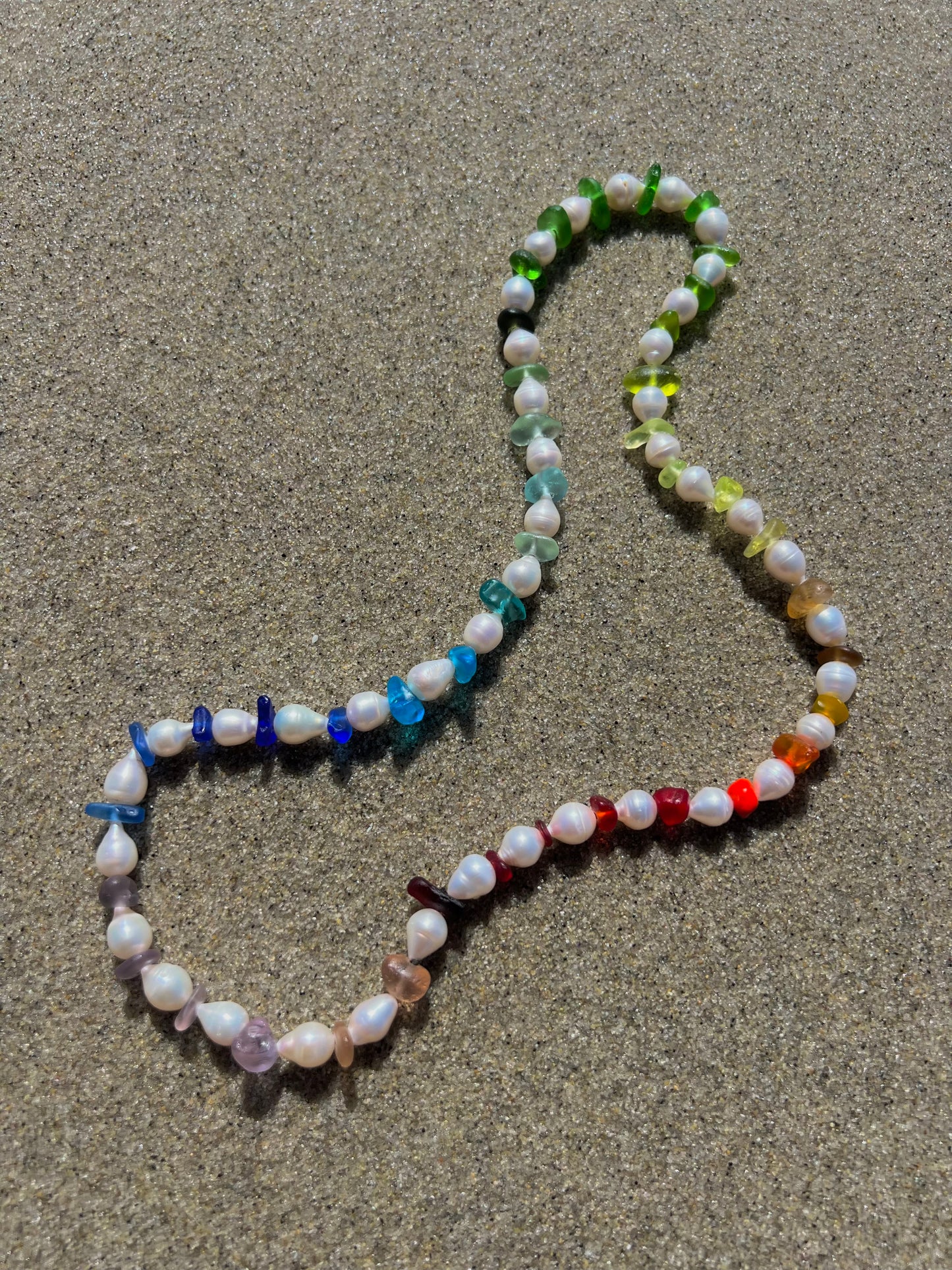 Custom Sea Glass Prism Necklace