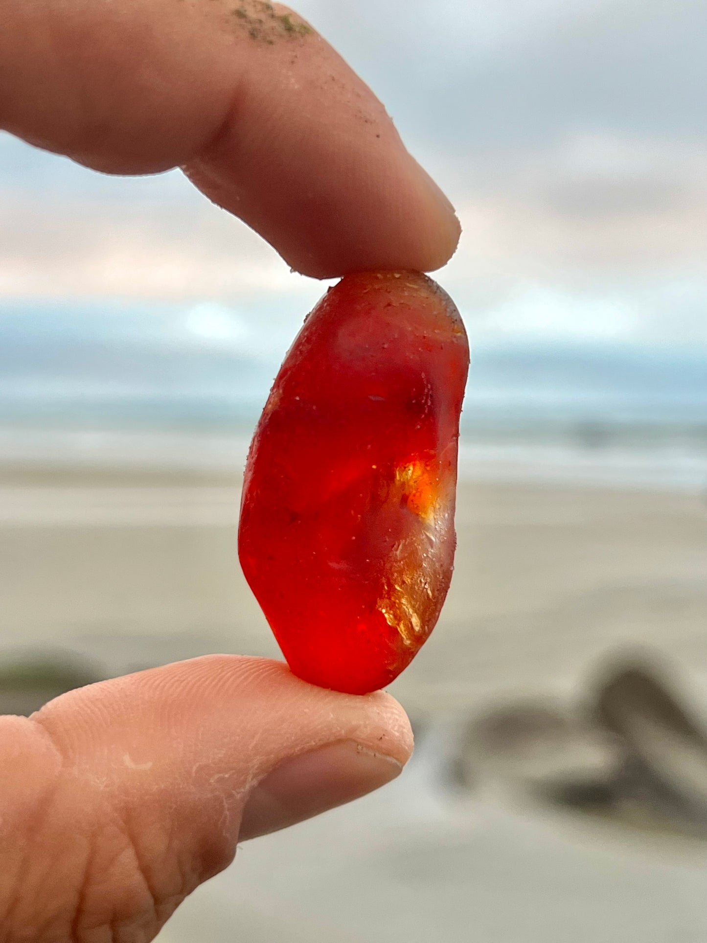 Bright Red Mini Boulder