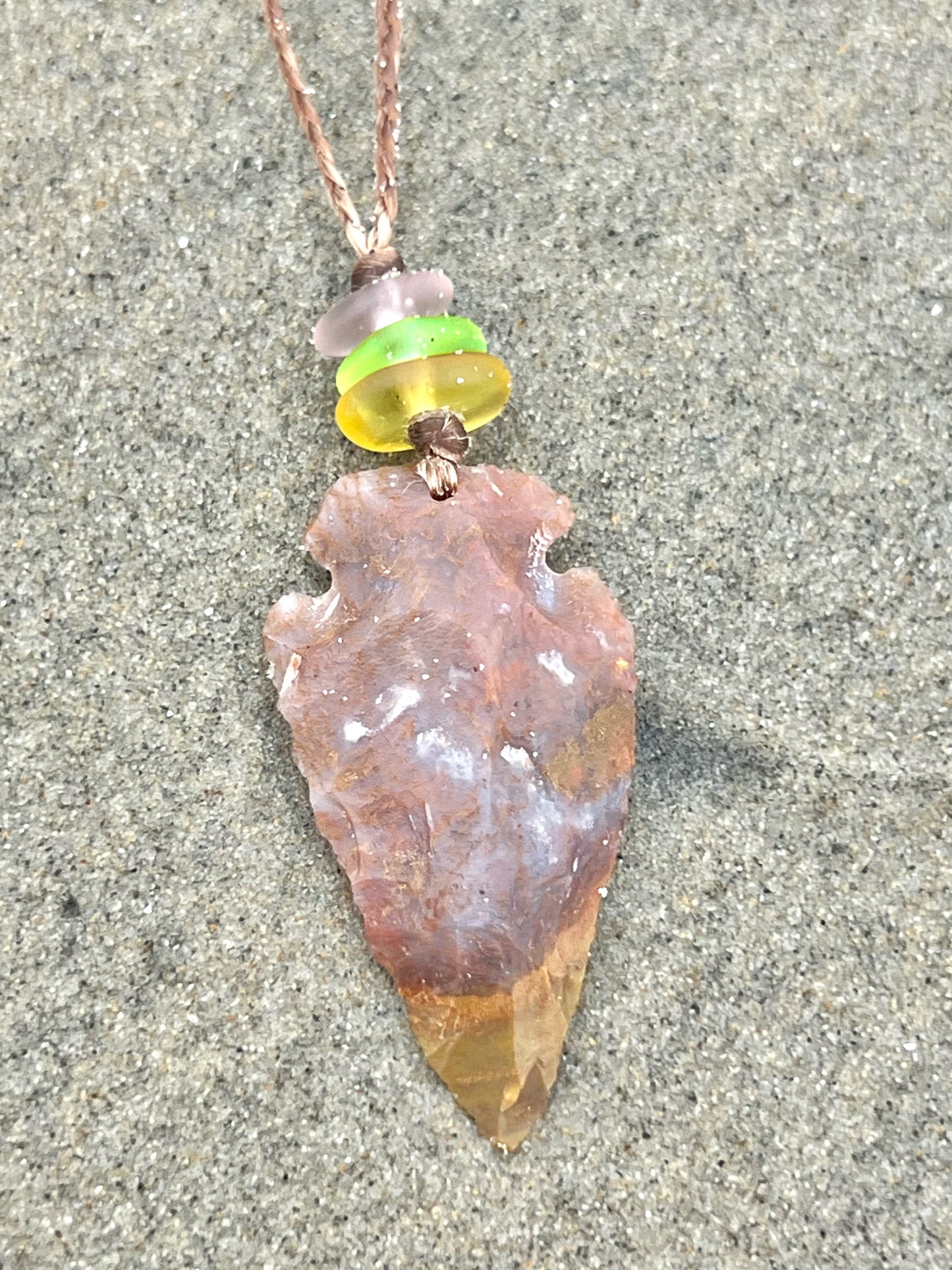 UV Arrowhead Necklace