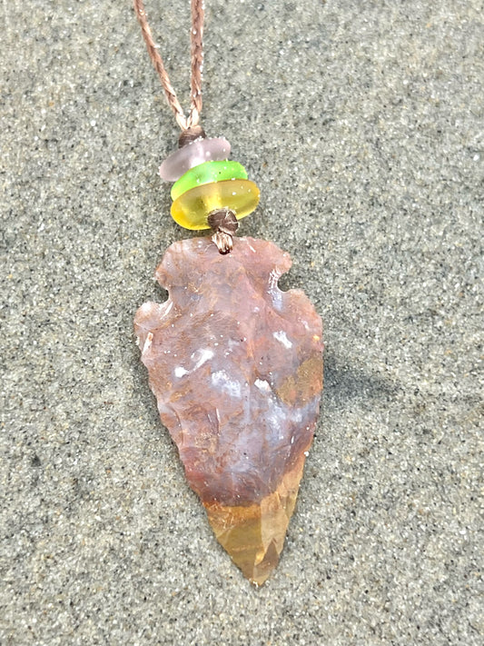 UV Arrowhead Necklace