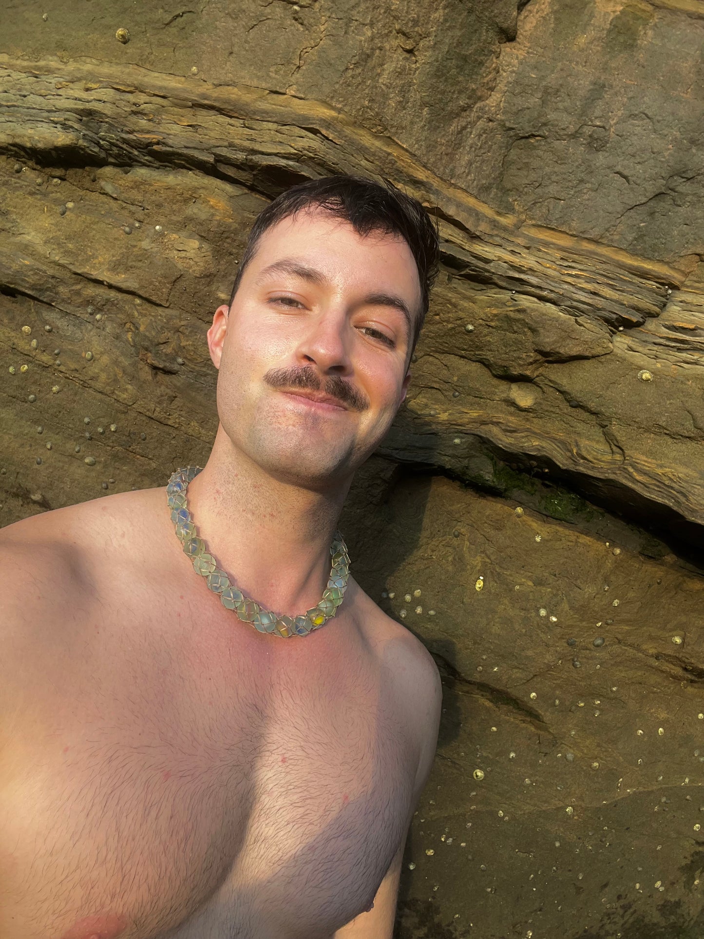 “Tsunami” Sea Marble Necklace