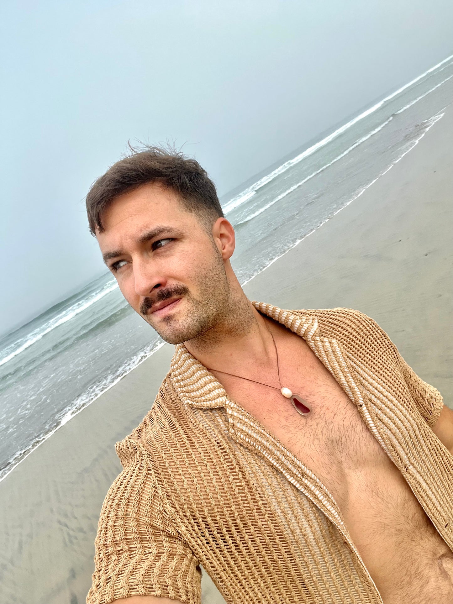 “Hot Pepper” RARE Sea Glass Necklace