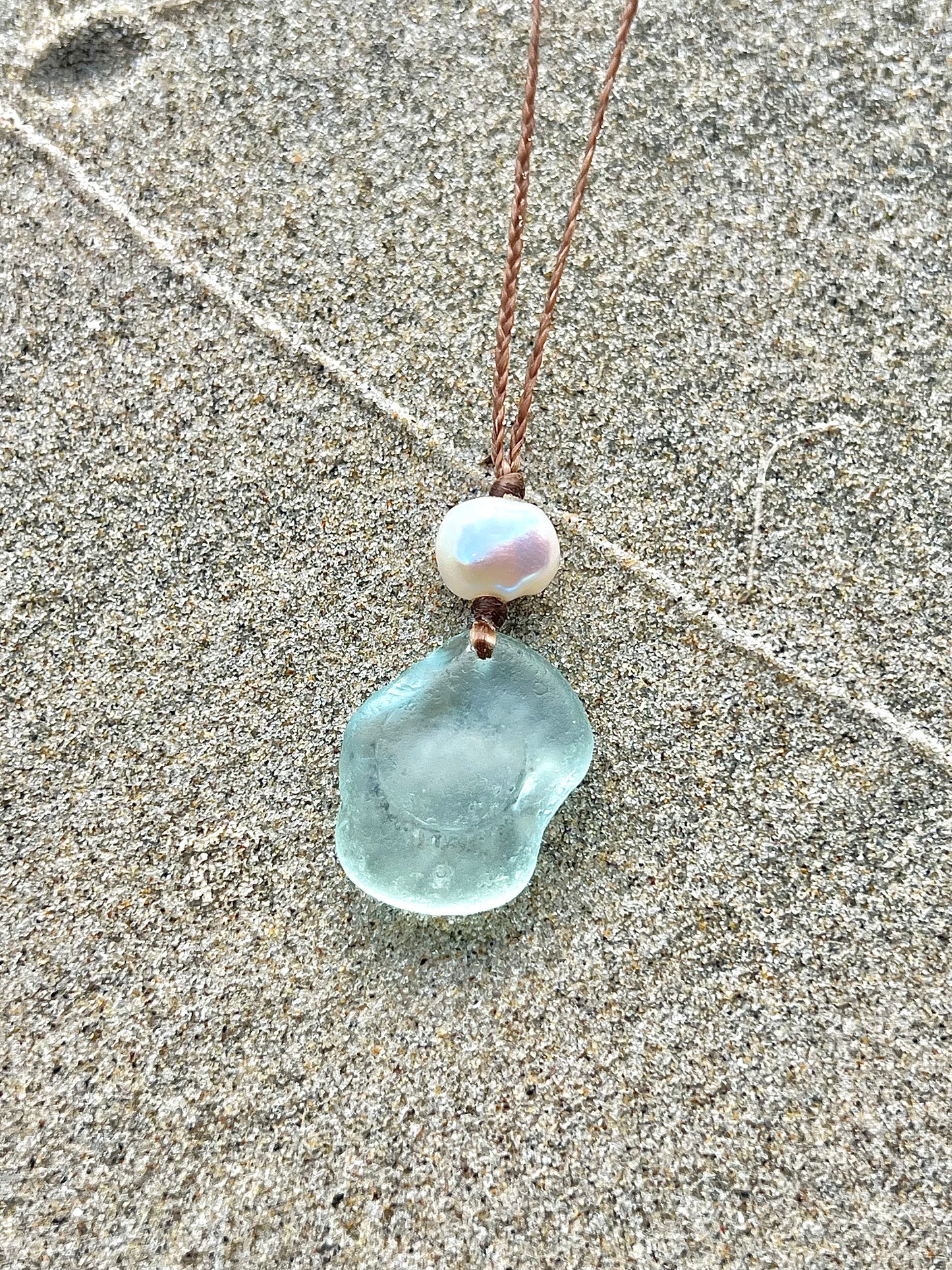 Stopper Top Sea Glass Necklace