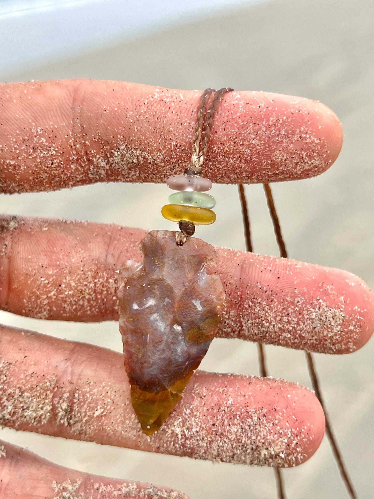 UV Arrowhead Necklace