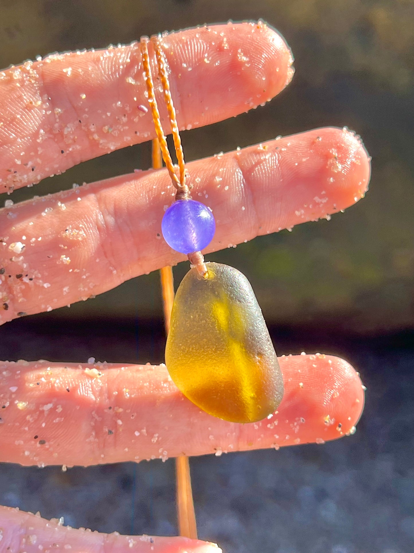 Ocean SLIME-Sea Glass Necklace
