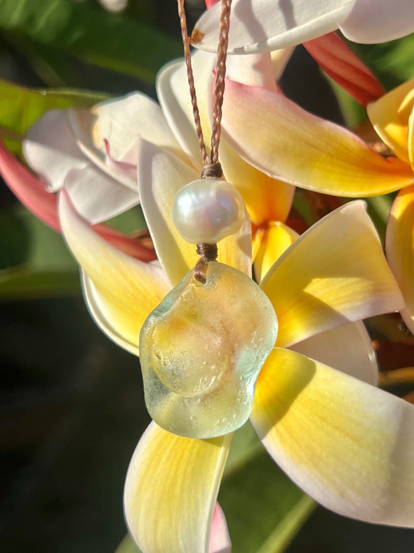 Stopper Top Sea Glass Necklace