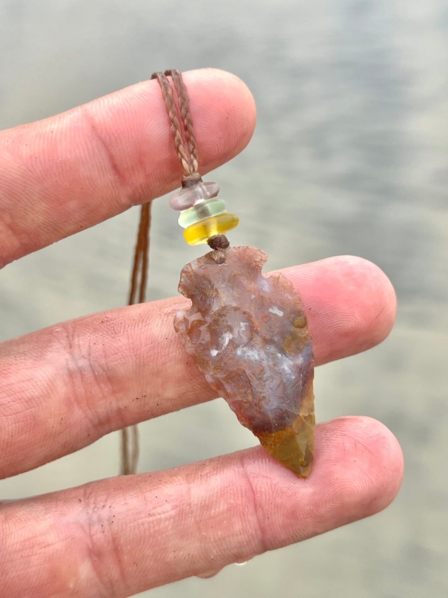 UV Arrowhead Necklace