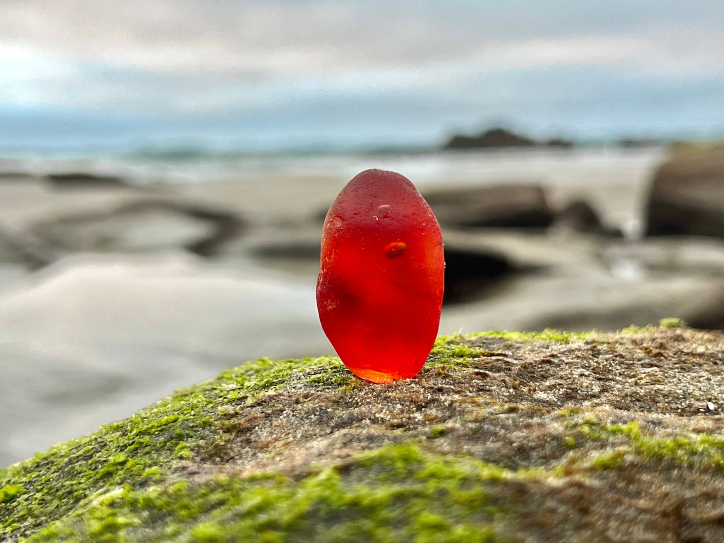 Bright Red Mini Boulder