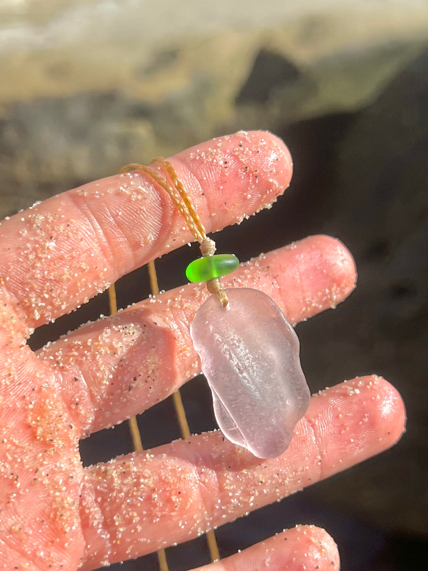 “Trick or Treat”-Sea Glass Necklace