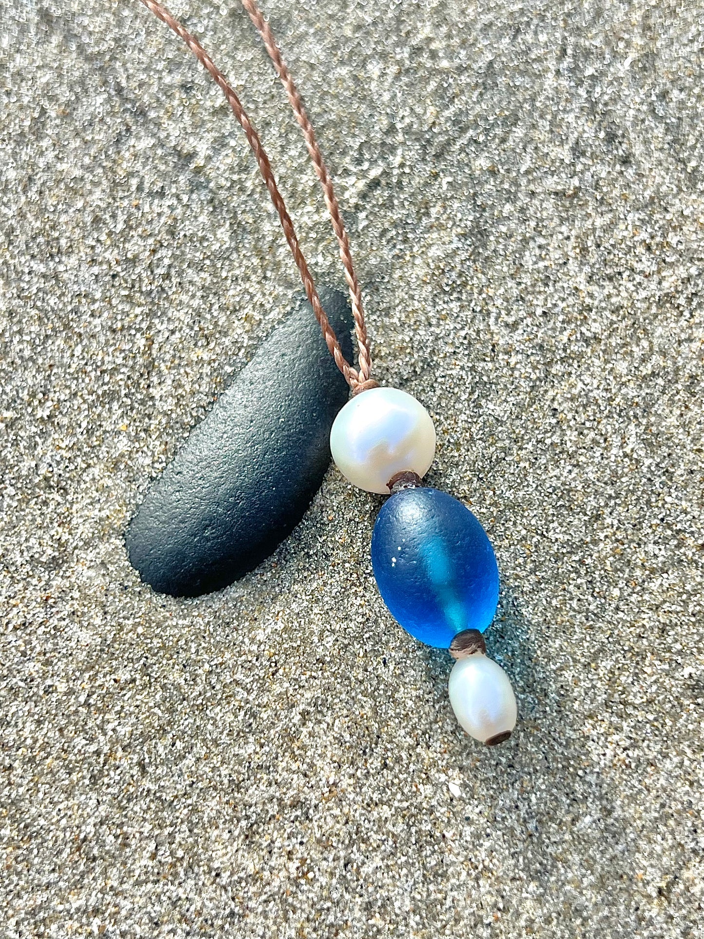 RARE Turquoise Sea Bead Necklace