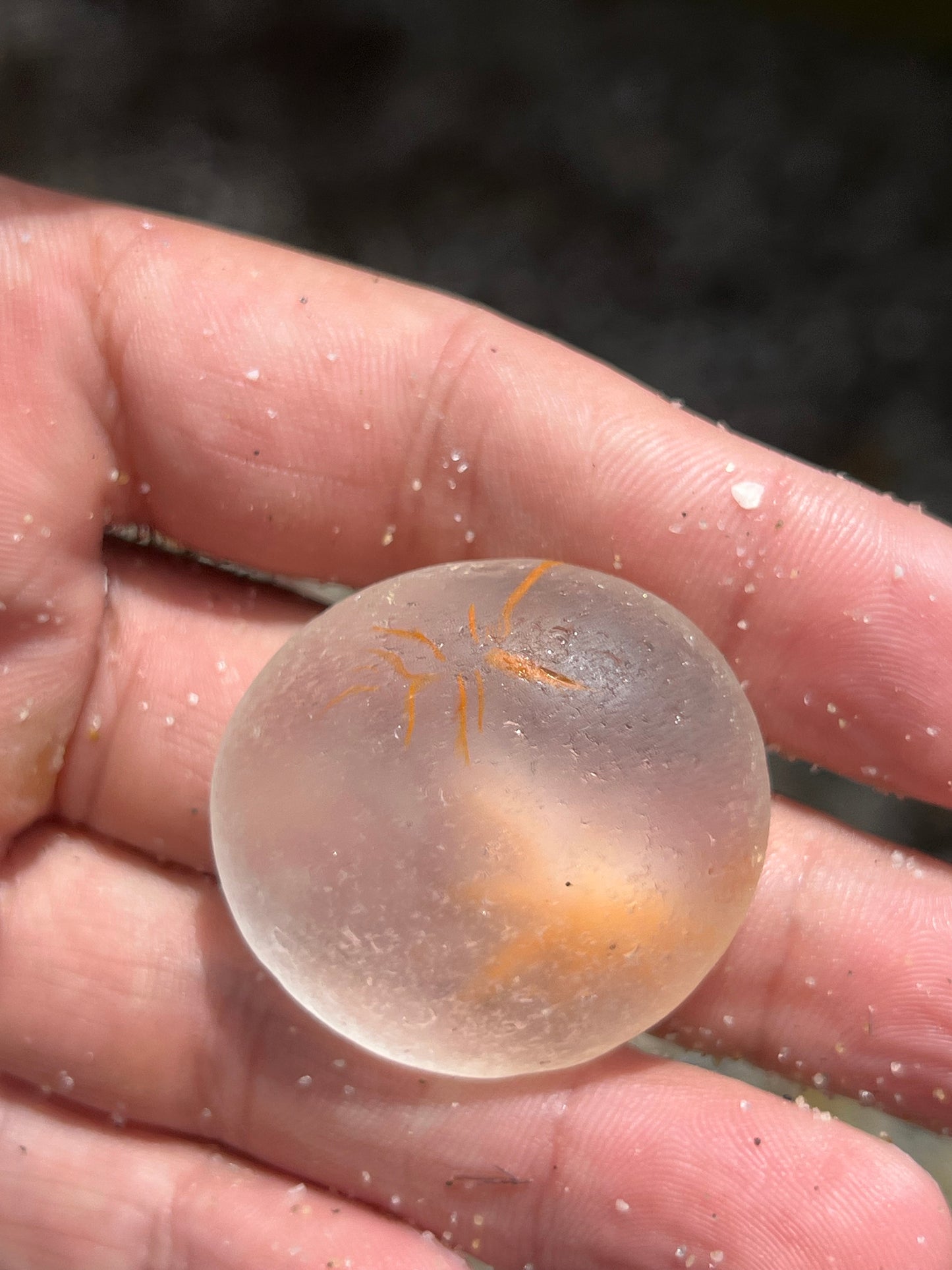 Murano Sea Glass- Orange