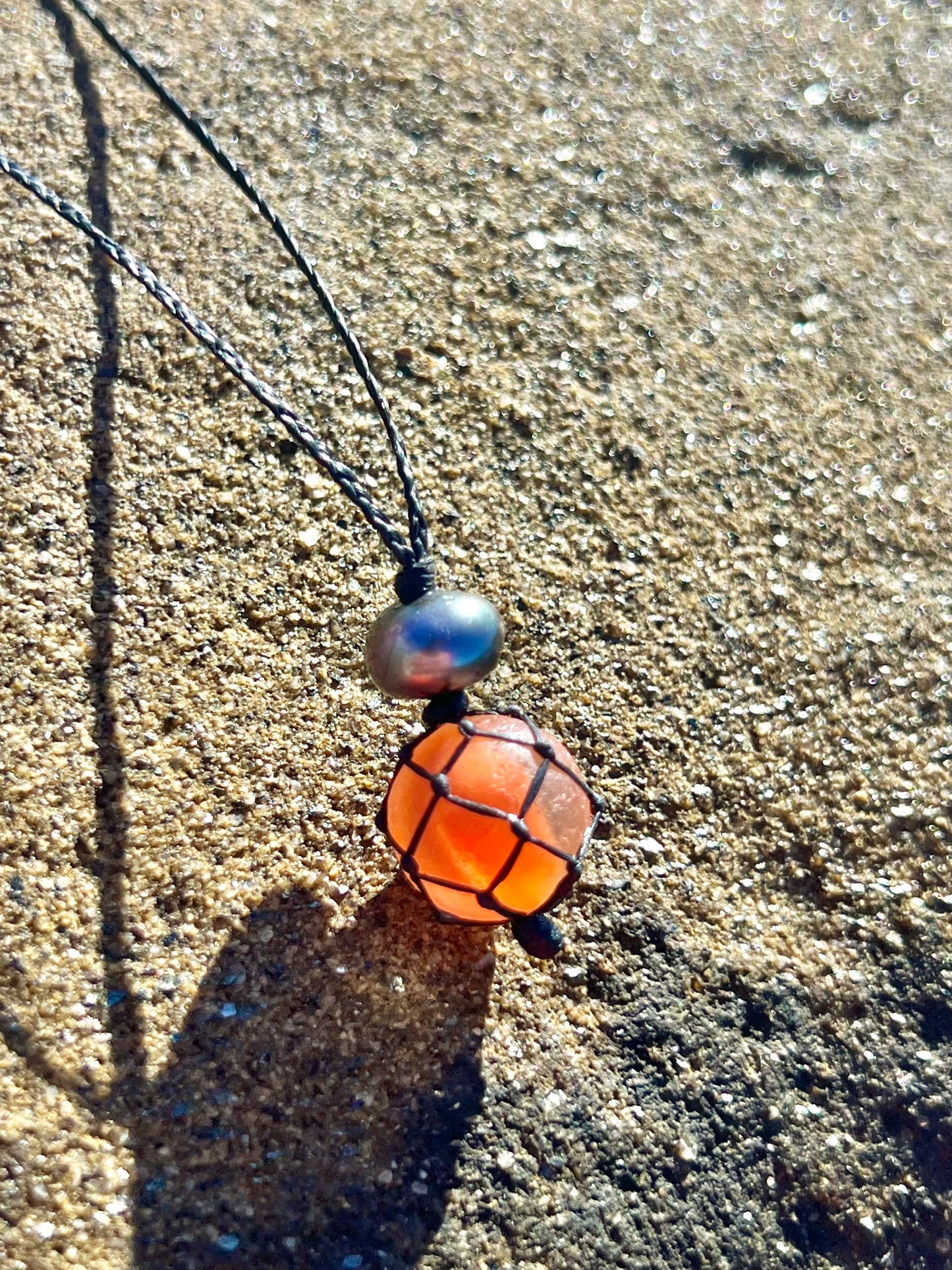 Halloween OceanFloat Sea Glass Necklace