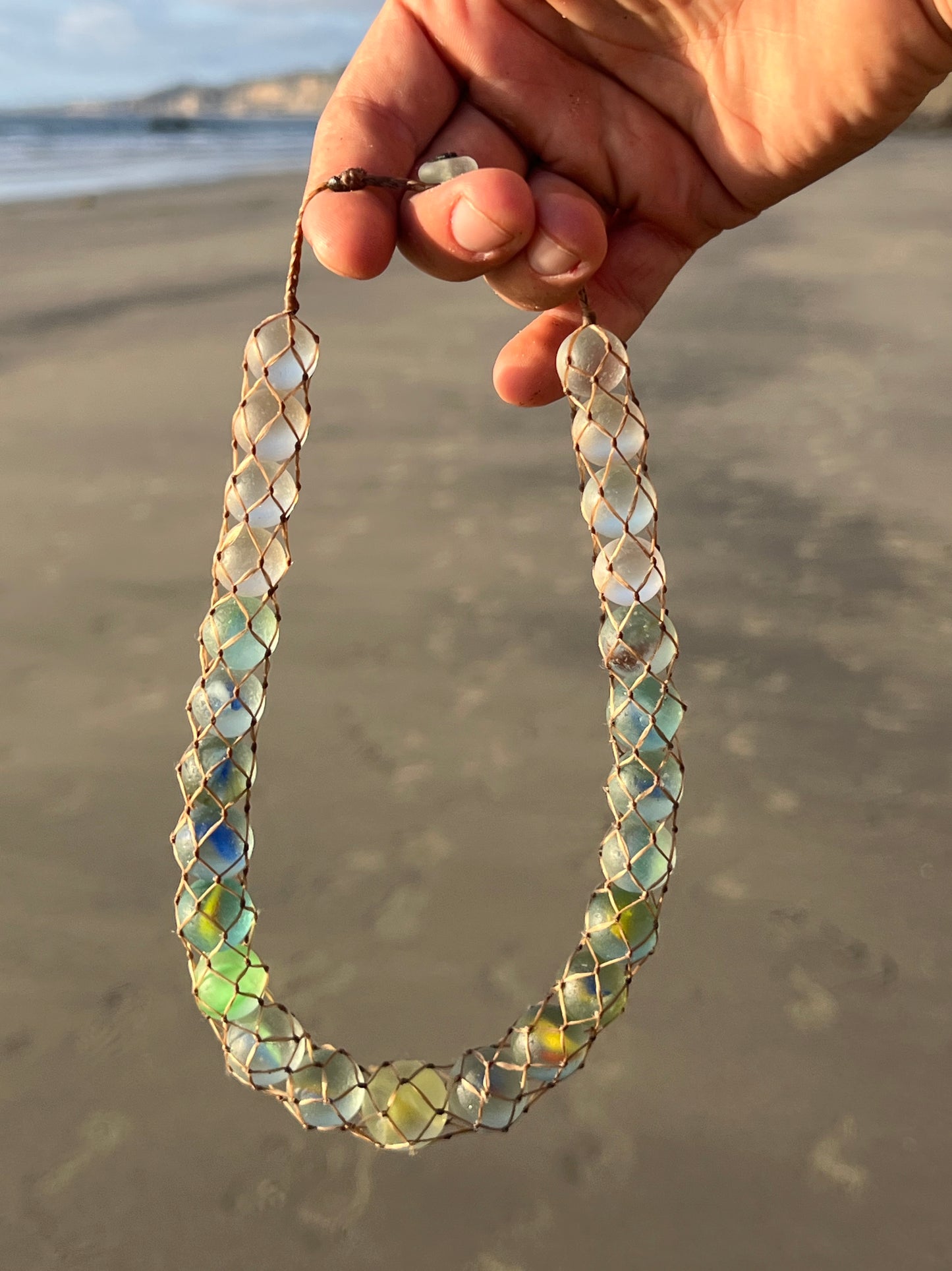 “Tsunami” Sea Marble Necklace- RARE