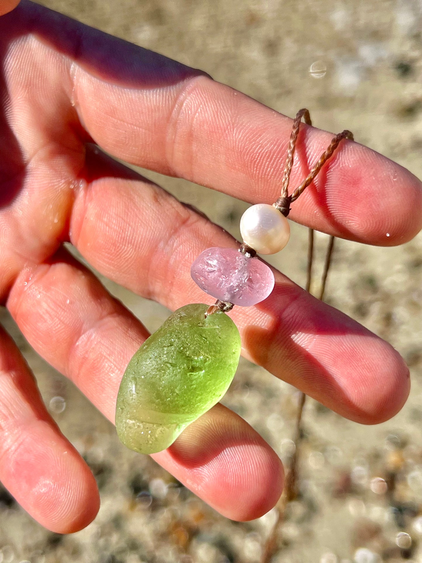 “People Eater”- Sea Glass Necklace **RARE**