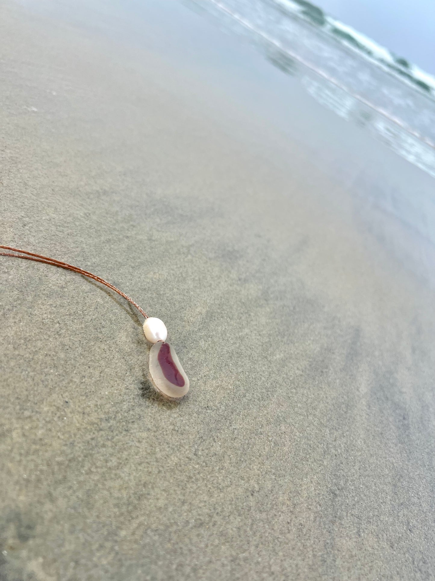 “Hot Pepper” RARE Sea Glass Necklace