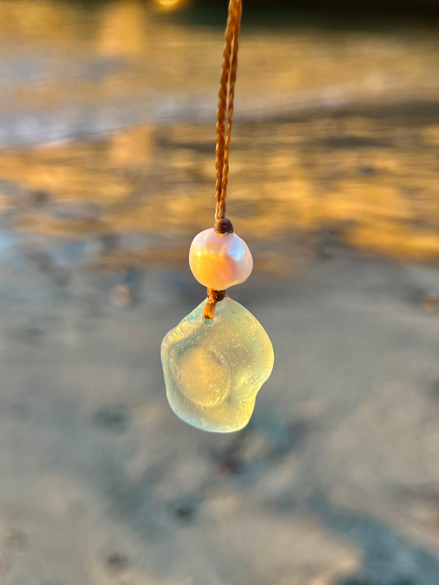 Stopper Top Sea Glass Necklace