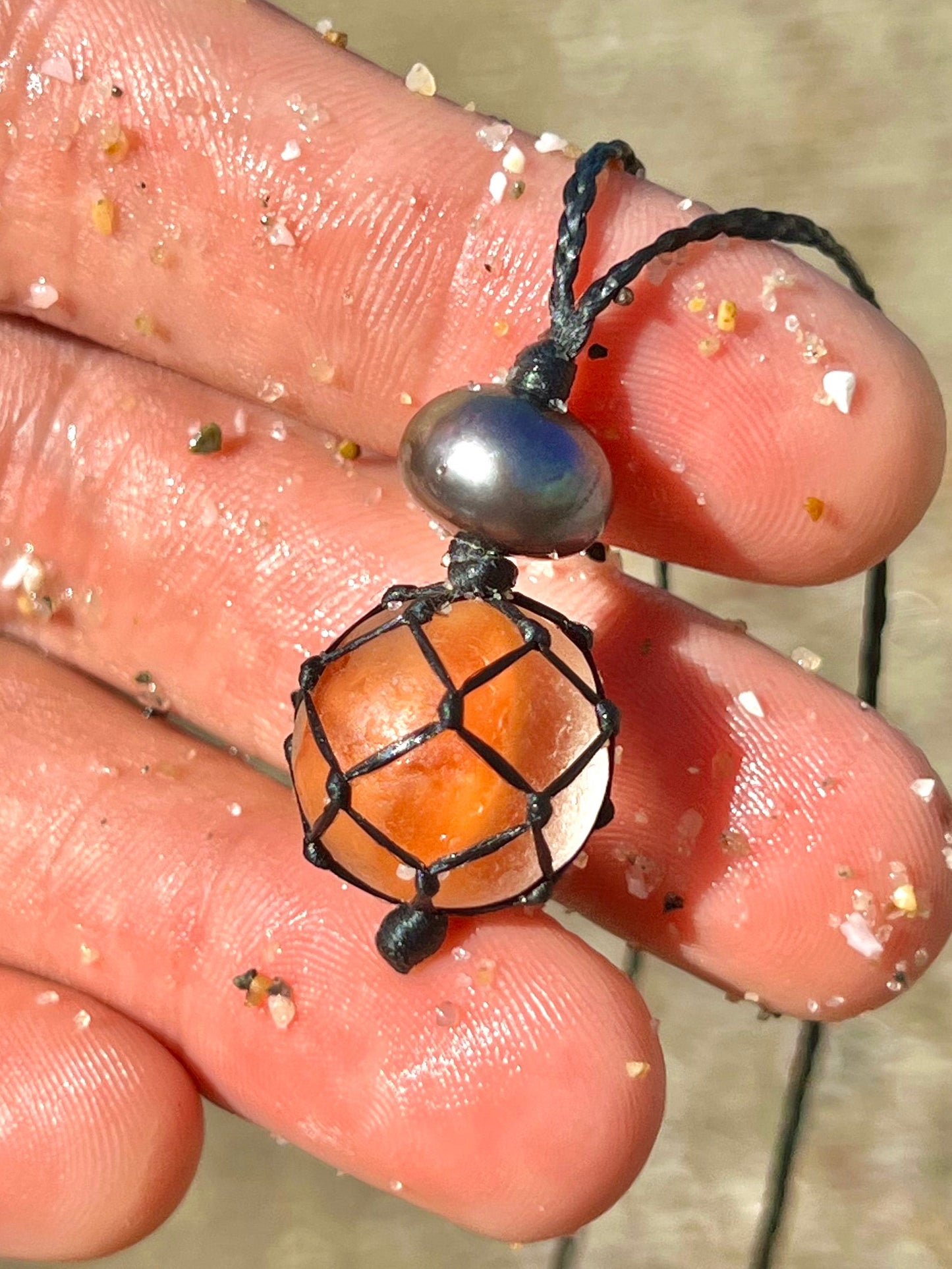 Halloween OceanFloat Sea Glass Necklace