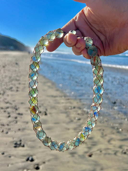 “Tsunami” Sea Marble Necklace