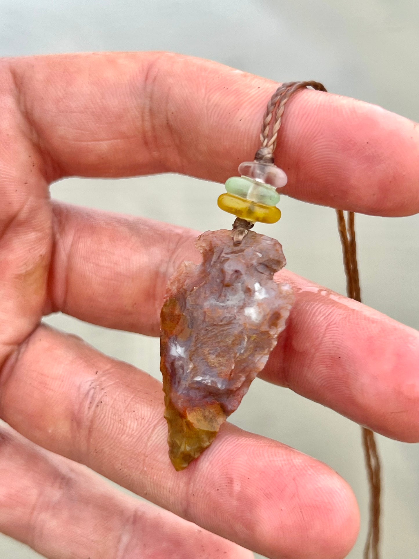 UV Arrowhead Necklace