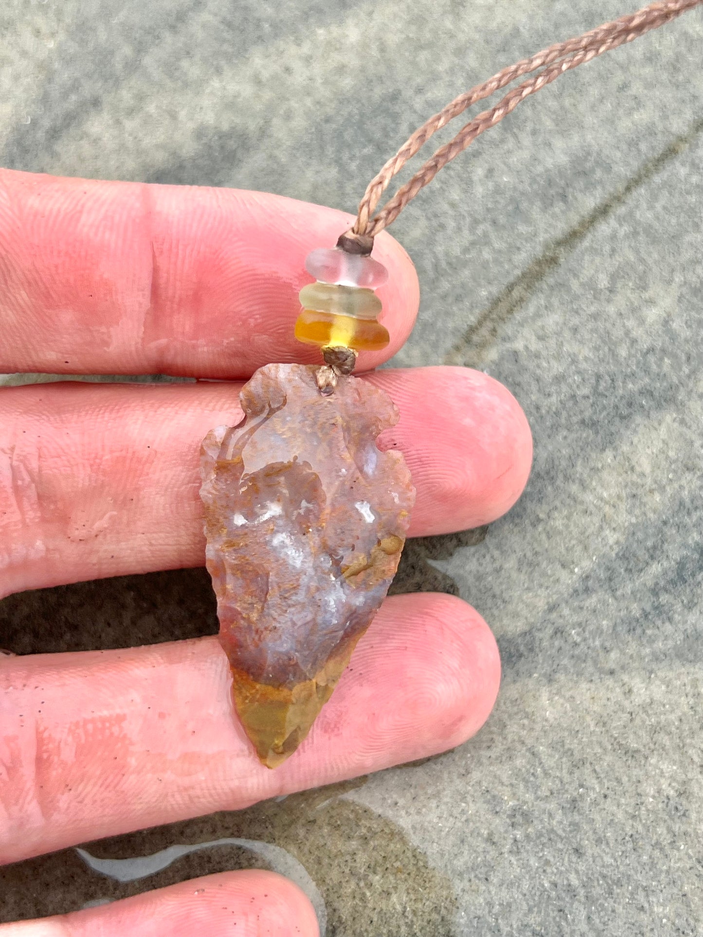 UV Arrowhead Necklace