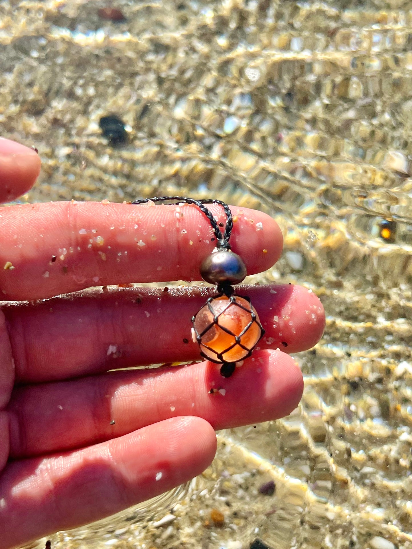 Halloween OceanFloat Sea Glass Necklace