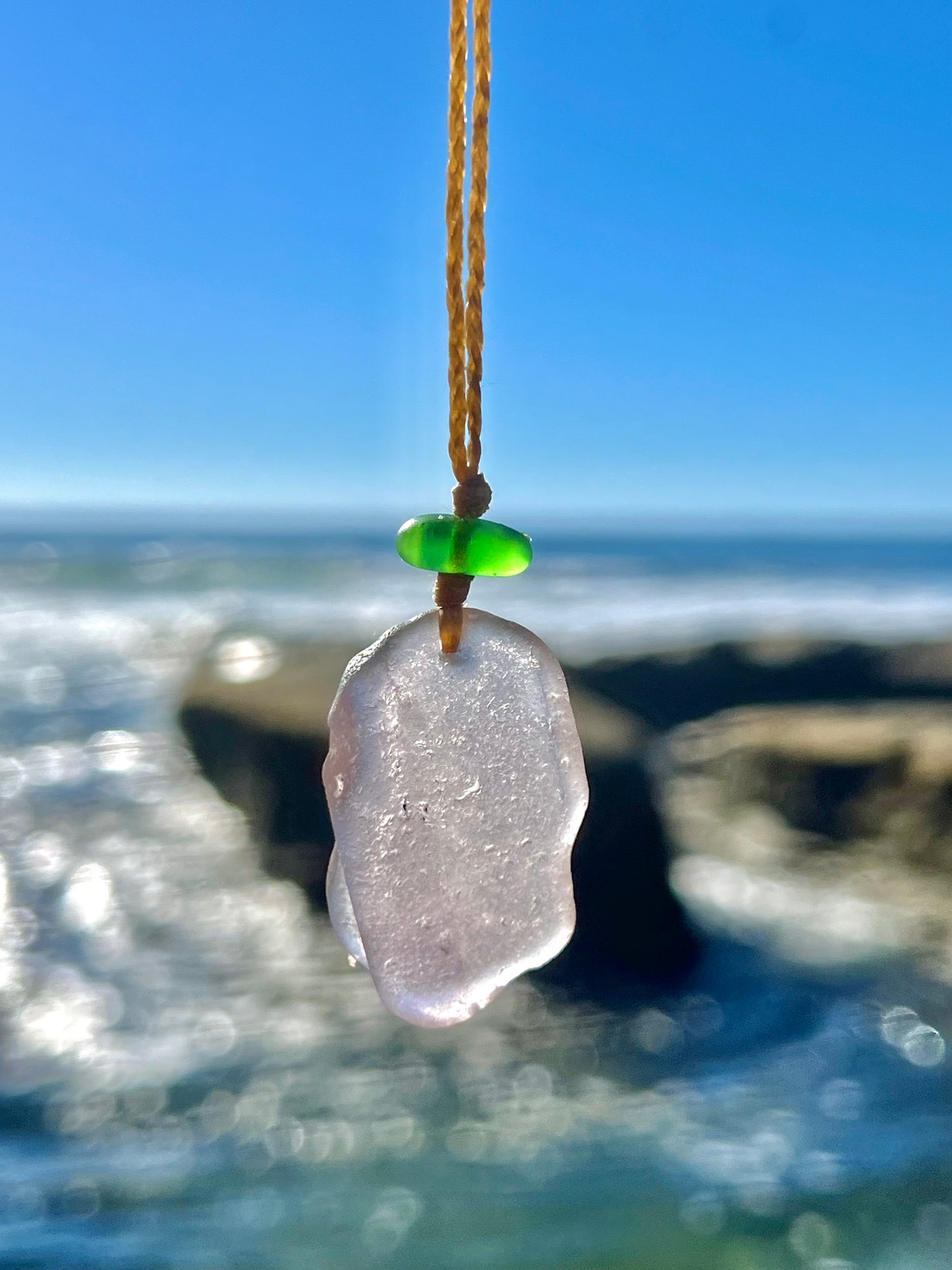 “Trick or Treat”-Sea Glass Necklace